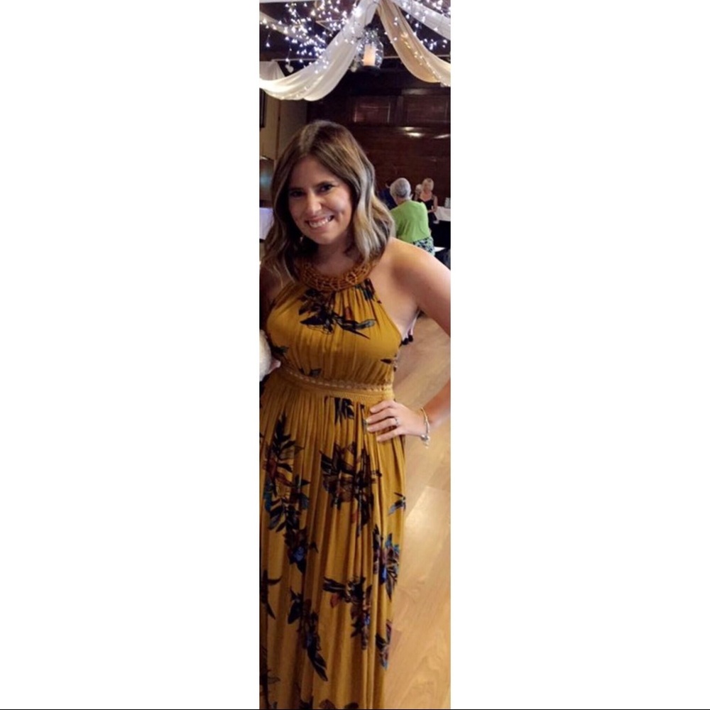 Wedding summer festival floral maxi